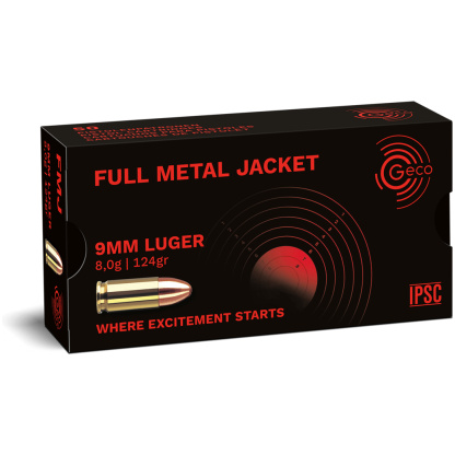 Geco 9mm 124gr FMJ